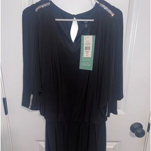 MSK 3/4 sleeve Black Cocktail/Party Dress